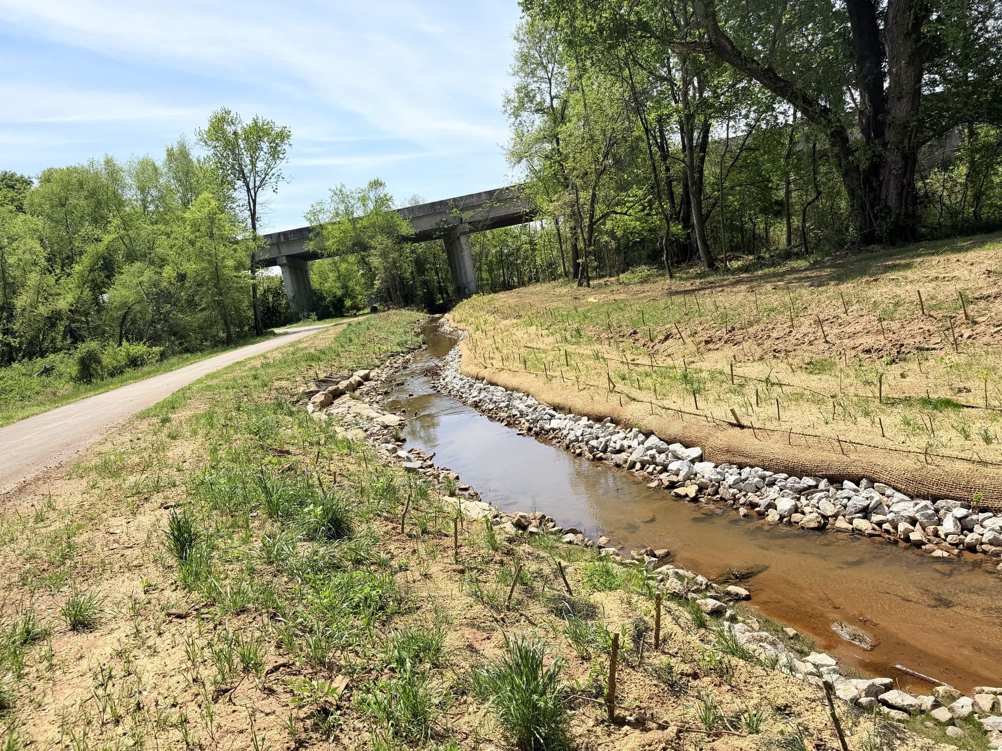 Cripple Creek Stream Reclamation · Public Works, Greenville, SC